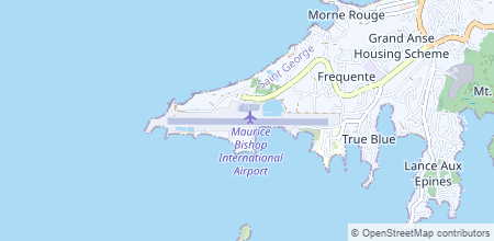 Point Salines International Airport no mapa