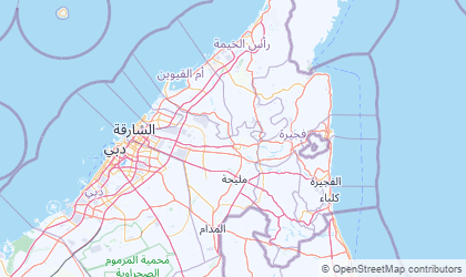 Mapa da Ash Shariqah