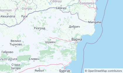 Mapa da Nordeste / Varna