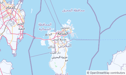 Mapa da Manama