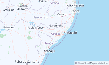Mapa da Alagoas