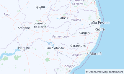Mapa da Pernambuco