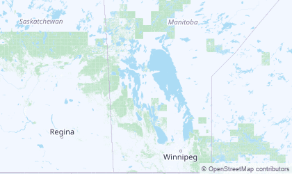 Mapa da Manitoba