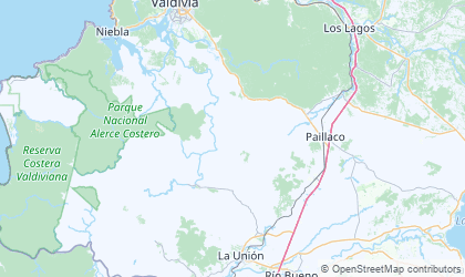 Mapa da Los Ríos