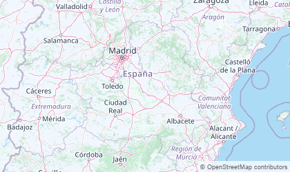 Mapa da Castille-La Mancha