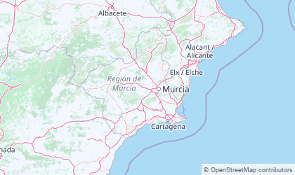 Mapa da Múrcia