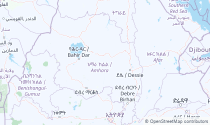 Mapa da Amhara