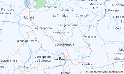 Mapa da Comayagua