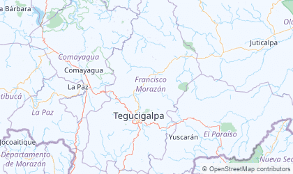 Mapa da Francisco Morazán