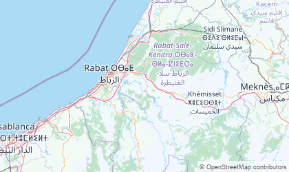 Mapa De Localiza O Da Regi O De Rabatsalekenitra De Marrocos