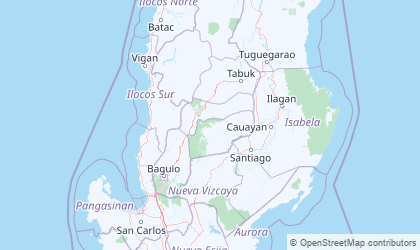Mapa da Cordillera