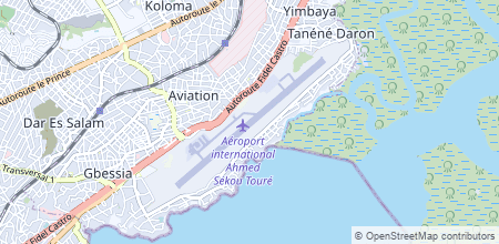 Conakry International Airport no mapa