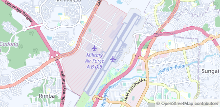 Brunei International Airport no mapa