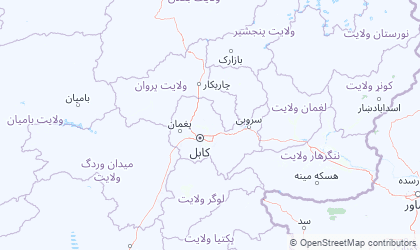 Mapa da Cabul