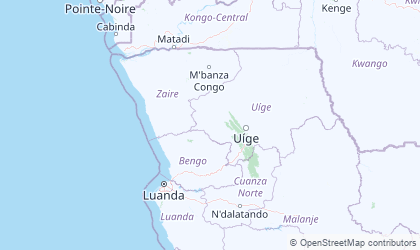 Mapa da Angola Norte