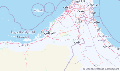 Mapa da Abu Dhabi