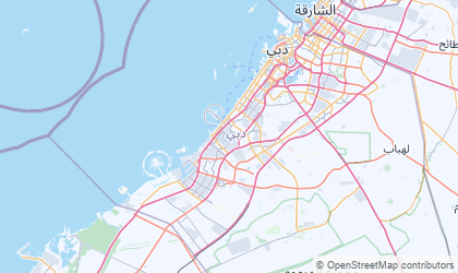 Mapa da Dubai