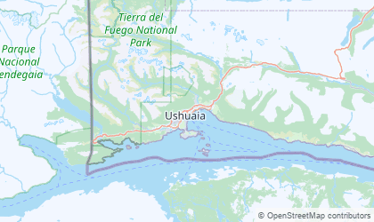 Mapa da Tierra del Fuego