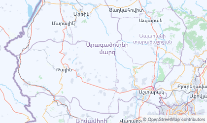 Mapa da Aragatsotn