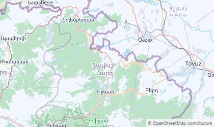 Mapa da Tavush