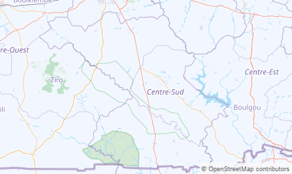 Mapa da Centre-Sud