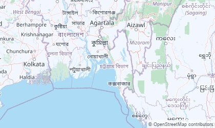Mapa da Chittagong