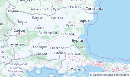 Mapa da Sudoeste / Burgas