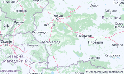 Mapa da Sudoeste / Sofia