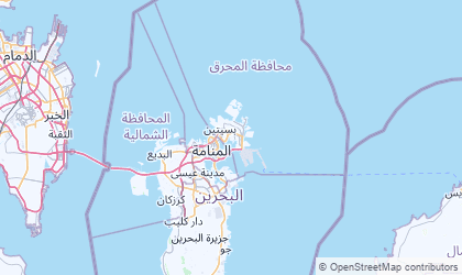 Mapa da Governador do Muharraq