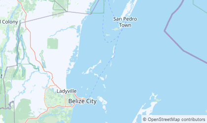 Mapa da Belize