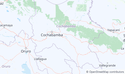 Mapa da Cochabamba