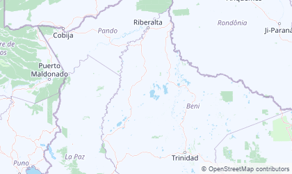Mapa da El Beni