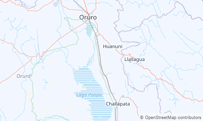 Mapa da Oruro