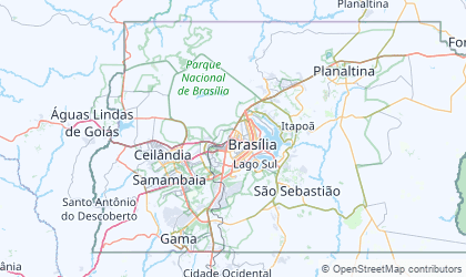 Mapa da Distrito Federal