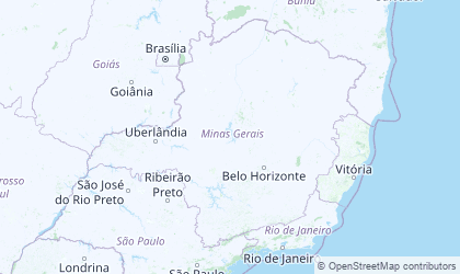 Mapa da Minas Gerais