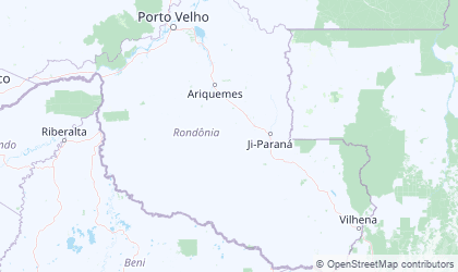 Mapa da Rondônia