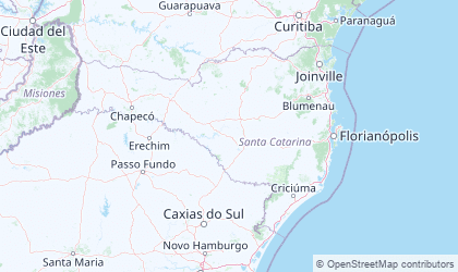 Mapa da Santa Catarina