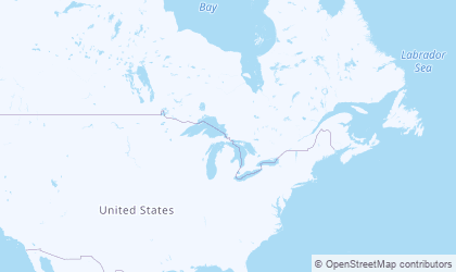 Mapa da Ontário