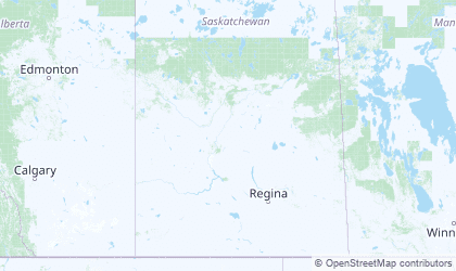 Mapa da Saskatchewan