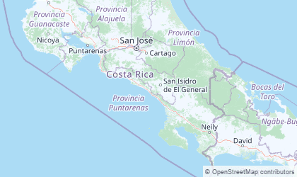 Mapa da Puntarenas
