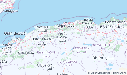 Mapa da Alger
