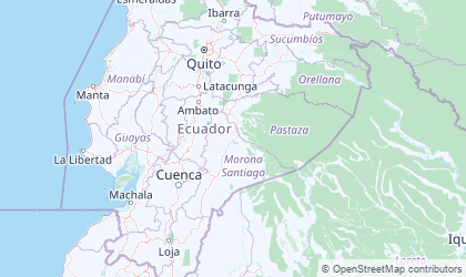Mapa da Equador Leste