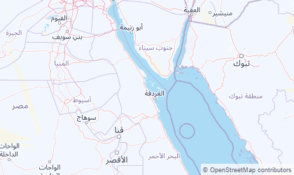 Mapa da Deserto Oriental / Mar Vermelho