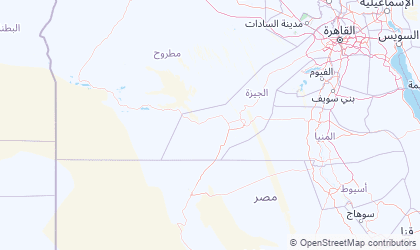 Mapa da Deserto ocidental