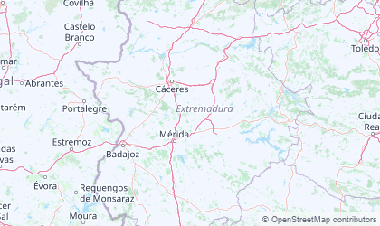 Mapa da Extremadura