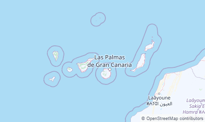 Mapa da Ilhas Canárias