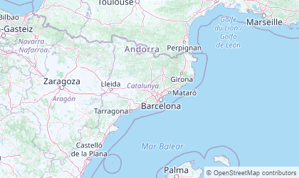 Mapa da Catalunha