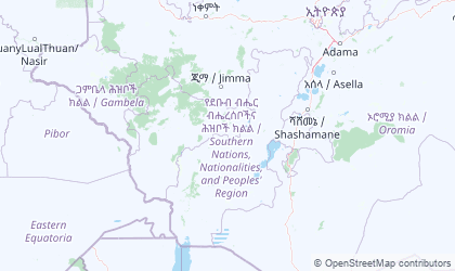 Mapa da Nações do Sul, Nacionalidades
