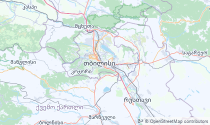 Mapa da Tbilisi