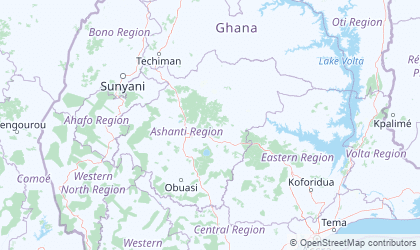 Mapa da Ashanti